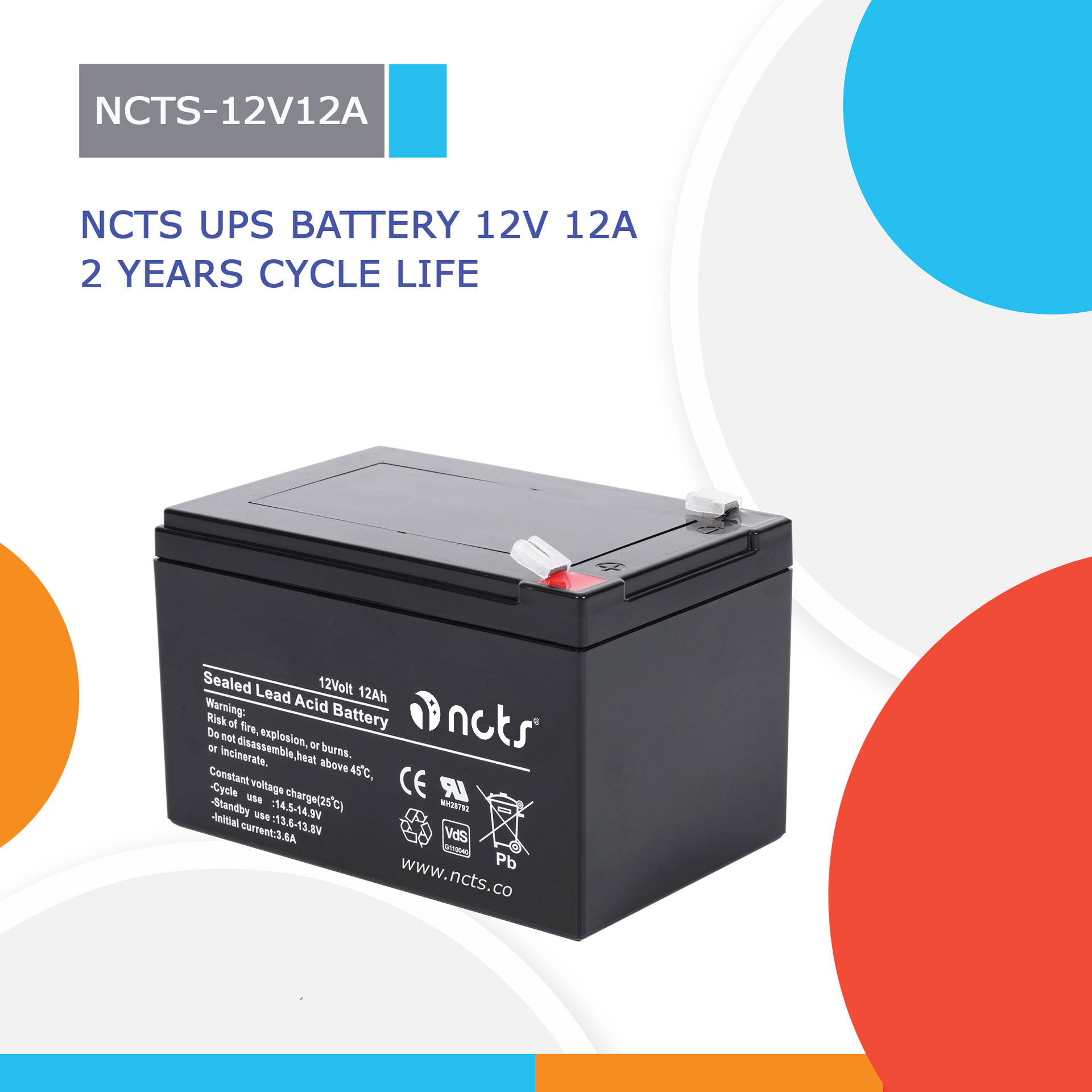 NCTS-12V12A 12V 12A BATTERY