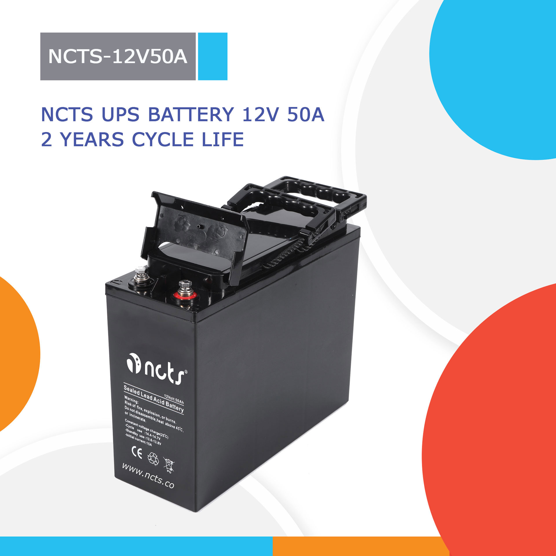 NCTS-12V50A 12V 50A BATTERY