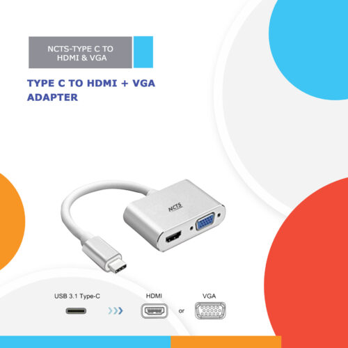 NCTS-TYPE C TO HDMI & VGA