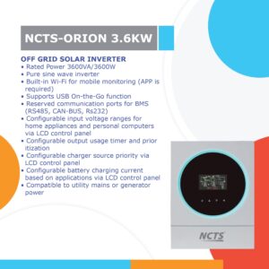NCTS-ORION 3.6KW
