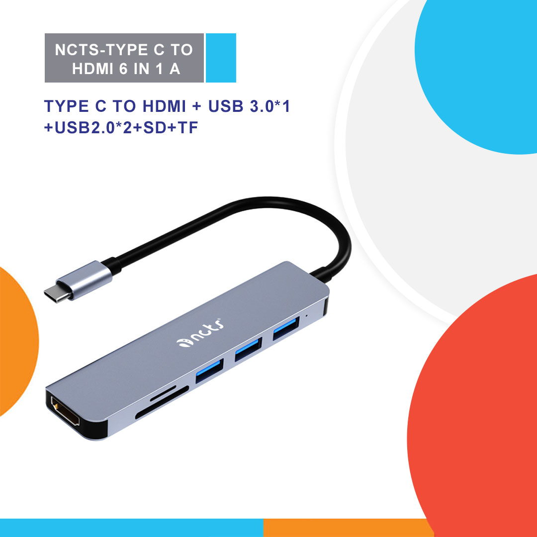 NCTS-TYPE C TO HDMI 6 IN 1 A