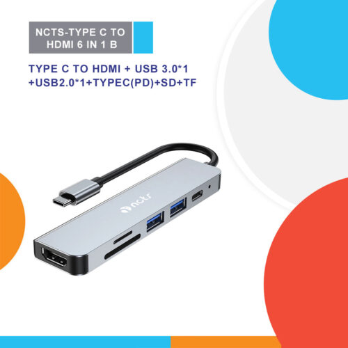 NCTS-TYPE C TO HDMI 6 IN 1 B