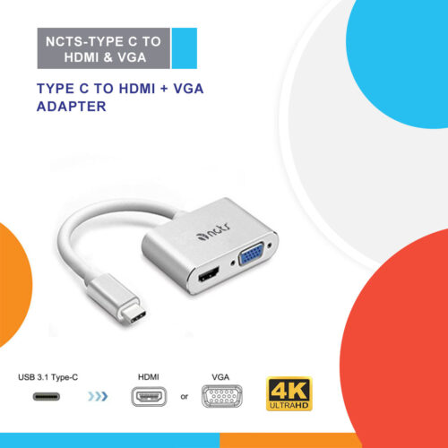 NCTS-TYPE C TO HDMI & VGA