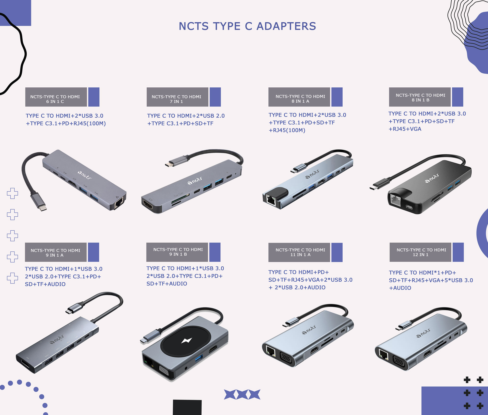NCTS TYPE C ADAPTERS