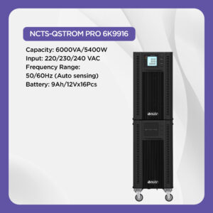 NCTS QSTROM PRO ONLINE 6KVA MODEL:6K9916