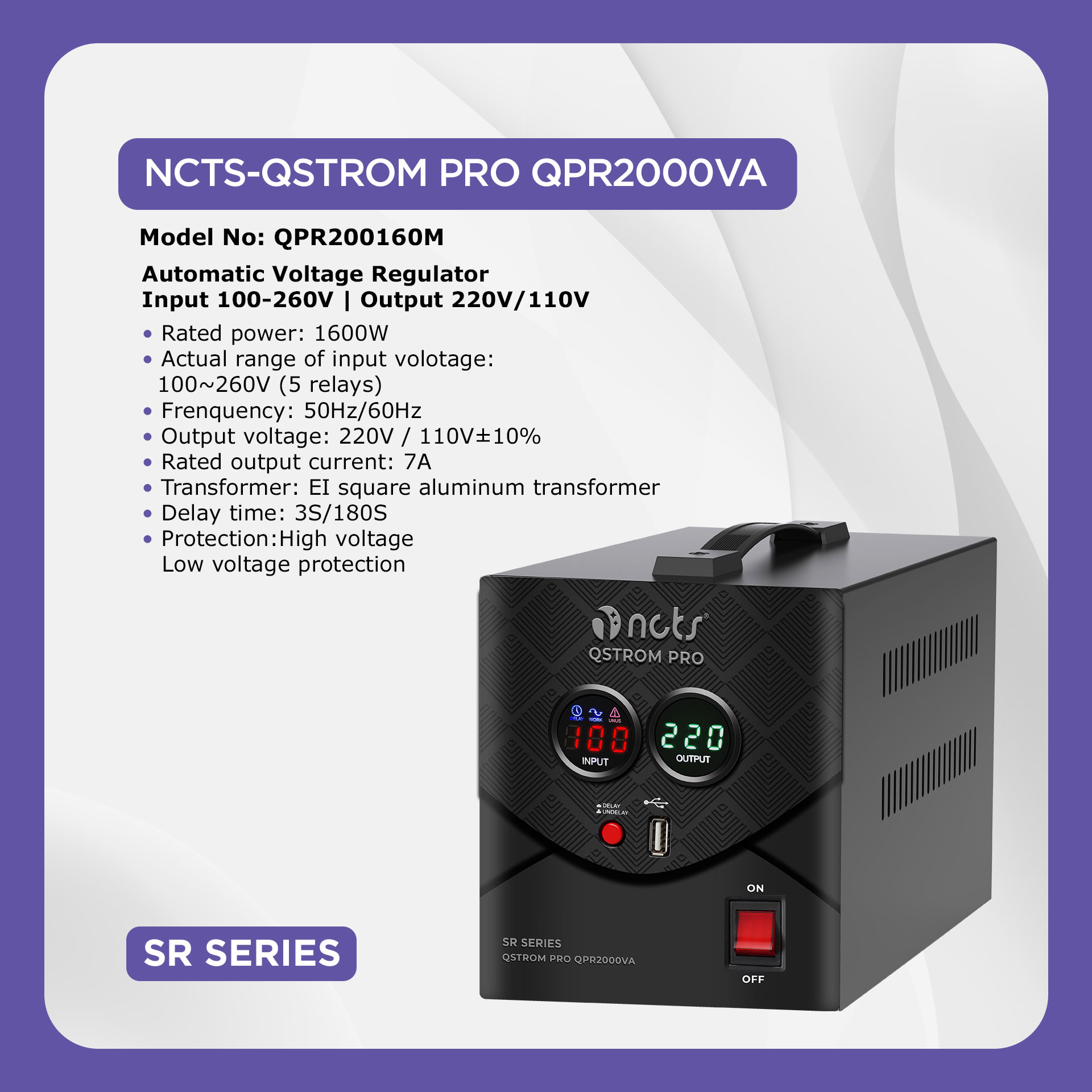 NCTS QSTROM PRO 2000VA QPR200160M