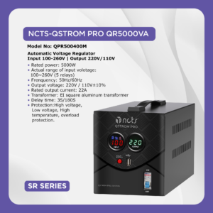 NCTS QSTROM VOLTAGE REGULATOR SR SERIES 5000VA