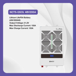 NCTS QSOL 48V 200A LITHIUM BATTERY