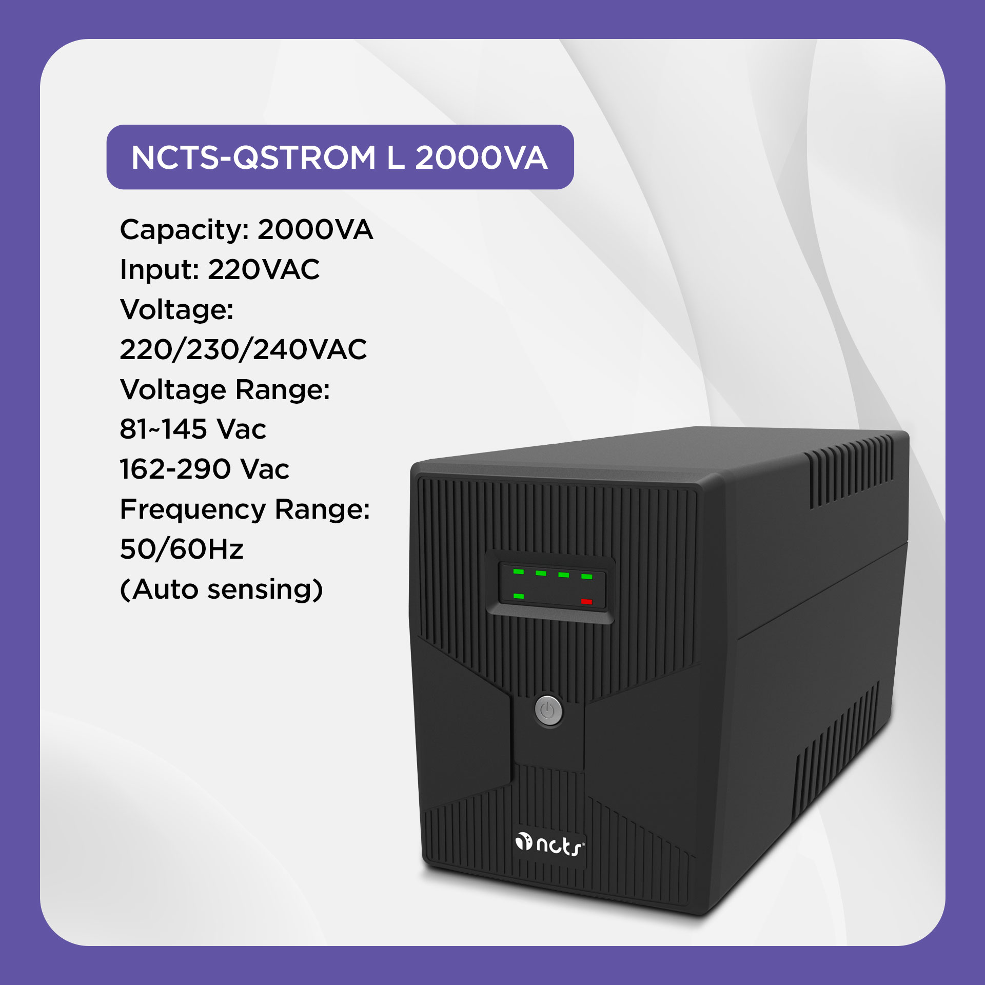 NCTS QSTROM L SERIES 2000VA