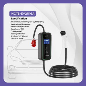NCTS-EV21116A 11KW CAR TYPE 2 EV CHARGER