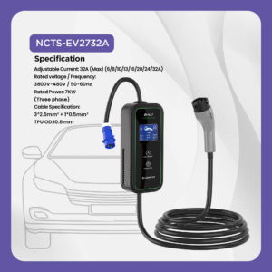 NCTS-EV2732A 7KW CAR TYPE 2 EV CHARGER