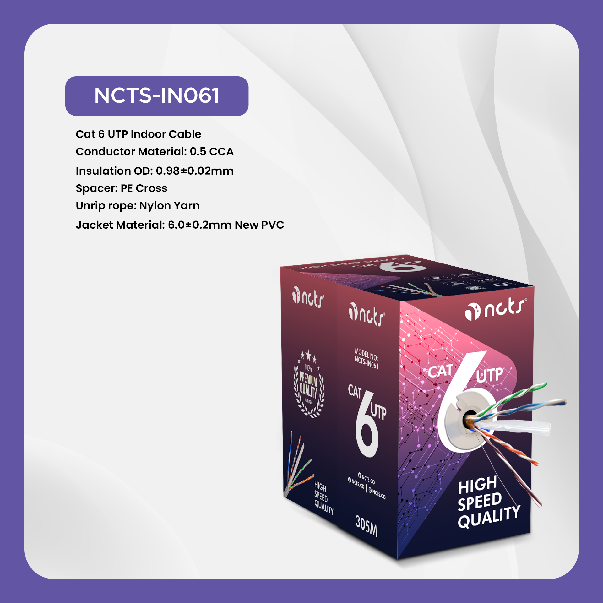 NCTS IN061 UTP INDOOR CABLE