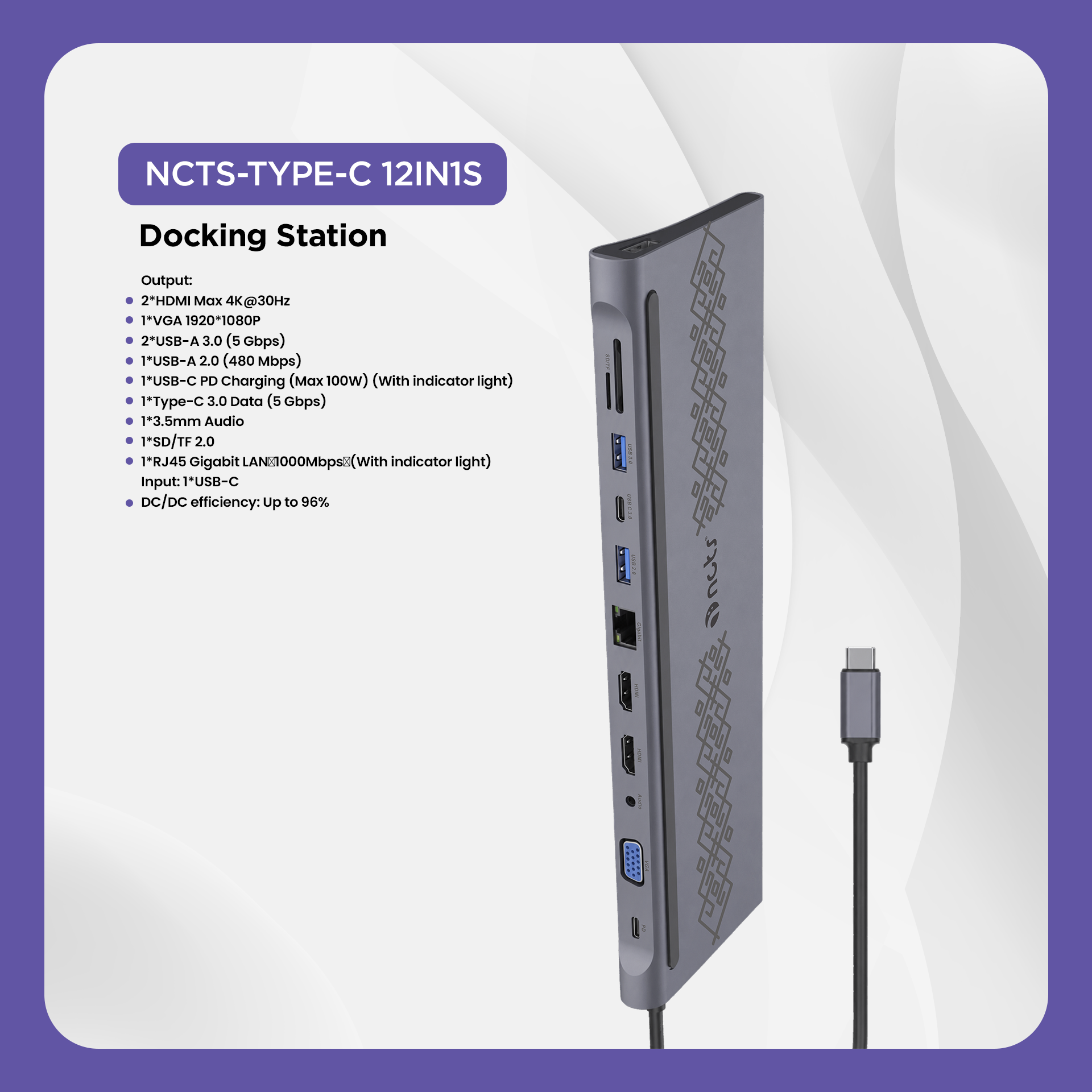 NCTS TYPE C 12 IN 1 S ADAPTER