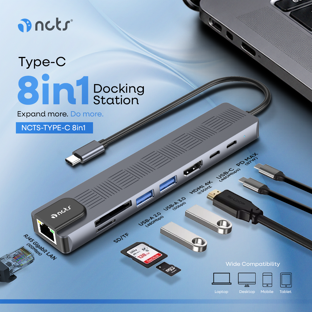 NCTS TYPE C 8 IN 1 ADAPTER SM 1