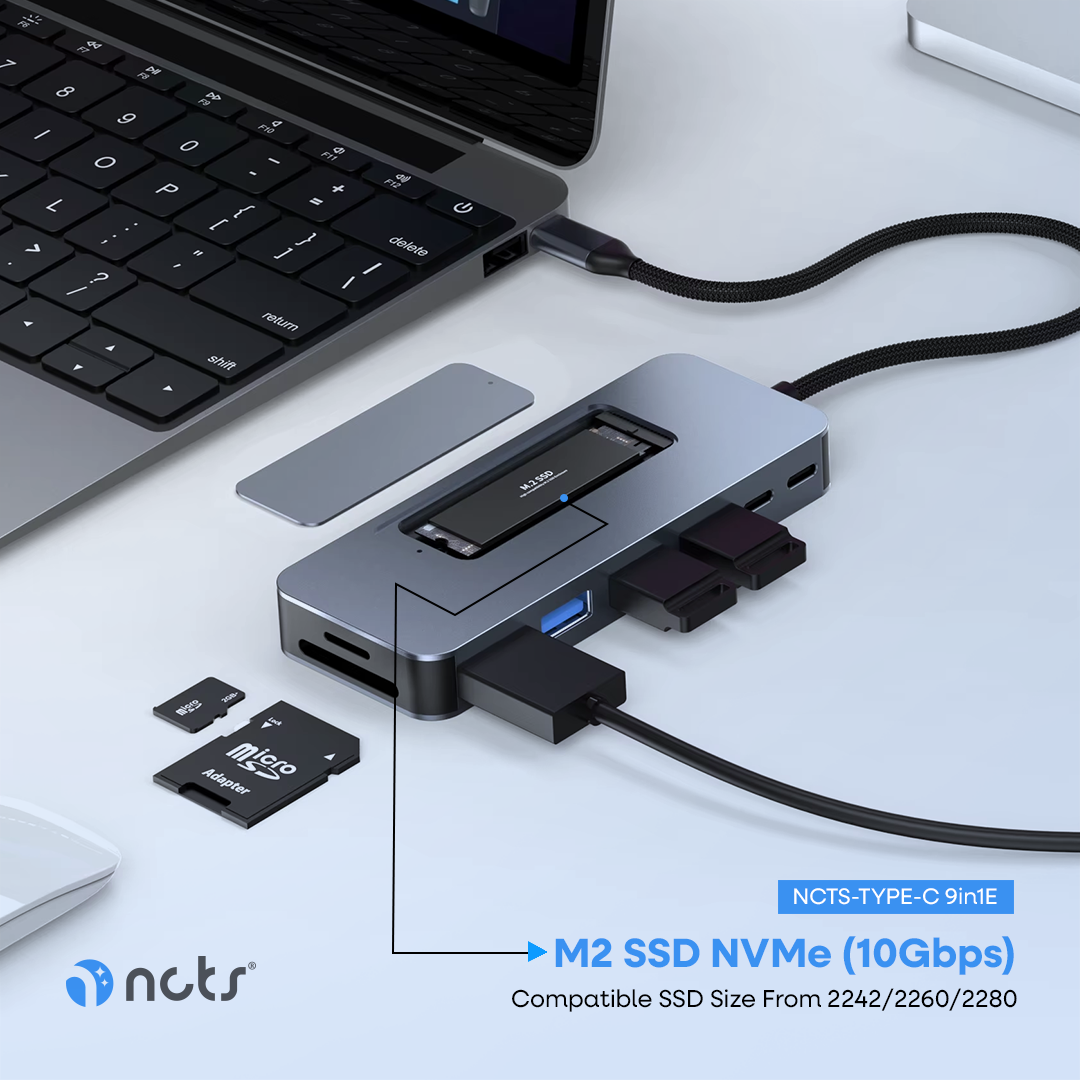 NCTS TYPE C 9 IN 1 E ADAPTER SM 1